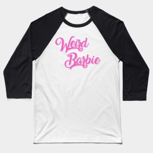 Weird Barbie Sticker Baseball T-Shirt